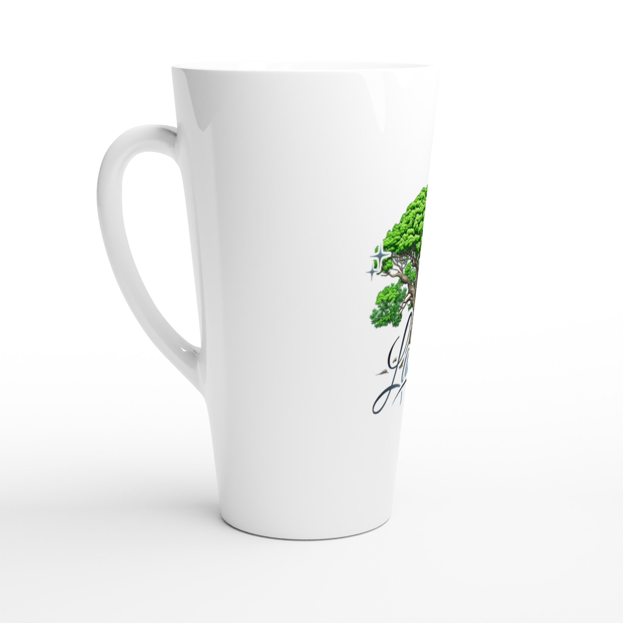 White Latte 17oz Ceramic Mug