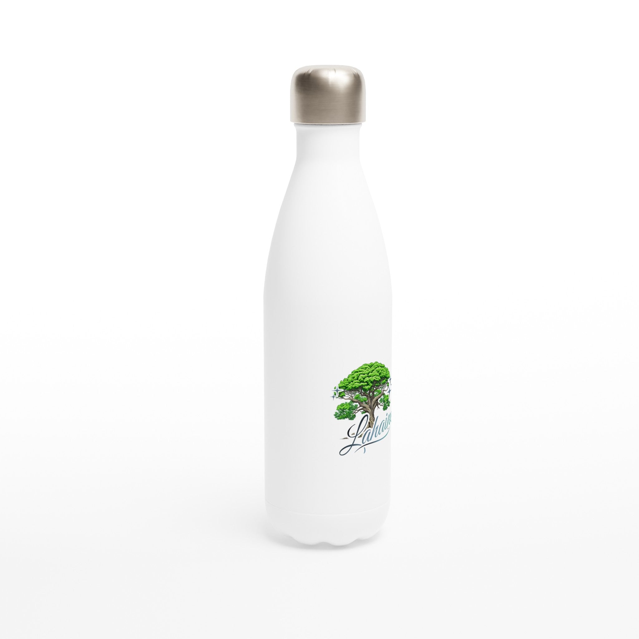 White 17oz Stainless Steel Water Bottle