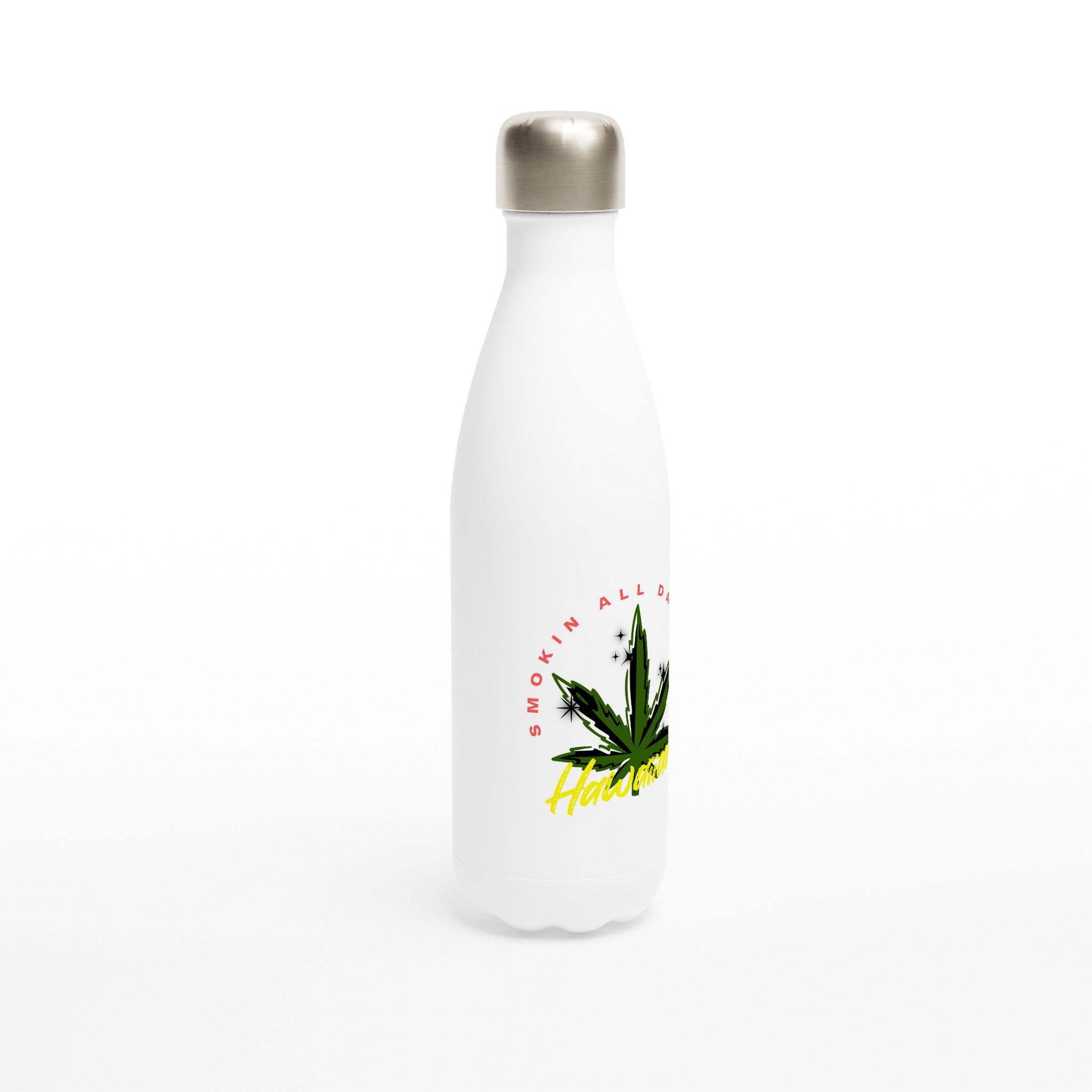 White 17oz Stainless Steel Water Bottle