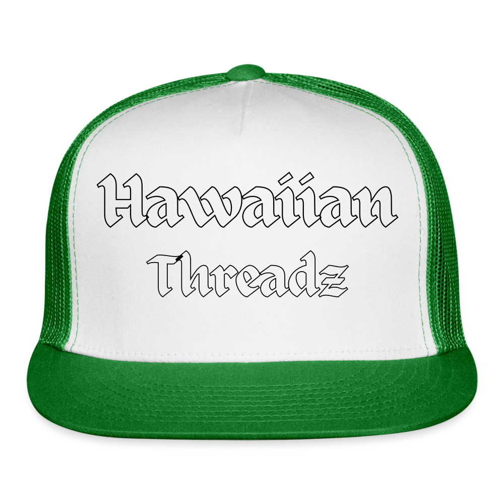 Trucker Cap - white/kelly green