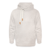 Shawl Collar Hoodie - heather oatmeal