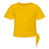 Women's Knotted T-Shirt - sun yellow