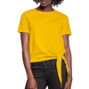 Women's Knotted T-Shirt - sun yellow