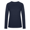 Bella + Canvas Women's Long Sleeve T-Shirt - navy