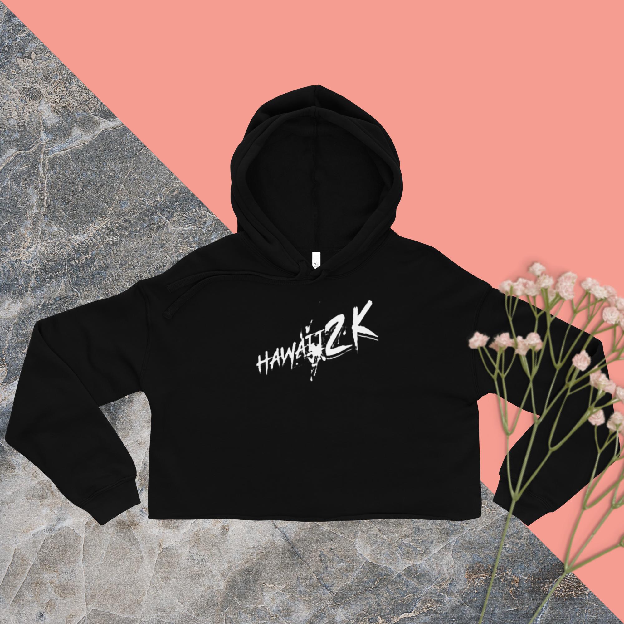 Hawaii 2k crop hoodie