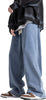 Men'S Hip Hop Jean Joggers Loose Fit Streetwear Biker Baggy Jeans Pants Stylish Printed Cargo Denim Pants