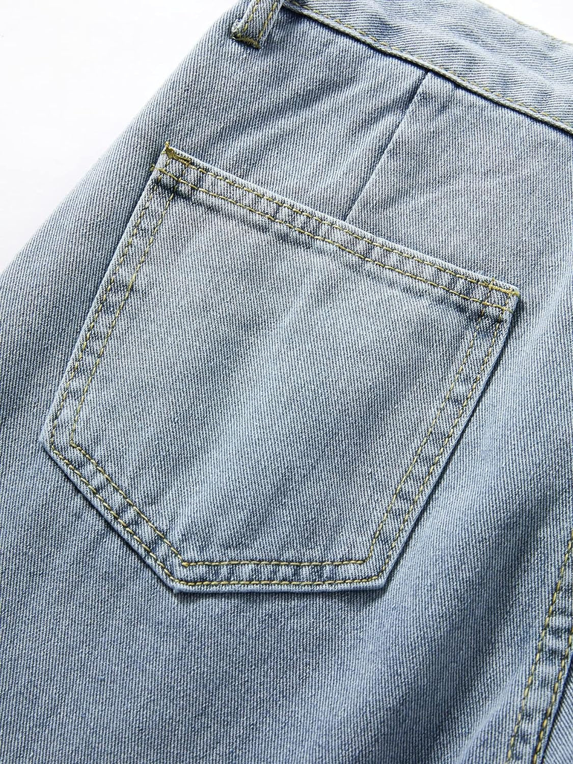 Women'S Baggy Boyfriend Jeans High Waist Distressed Denim Pants Wide Leg Straight Trousers Streetwear Pants