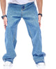 Men'S Loose Fit Pants Relaxed-Fit Men Jeans Washed Oversize Straight Leg Carpenter Jean